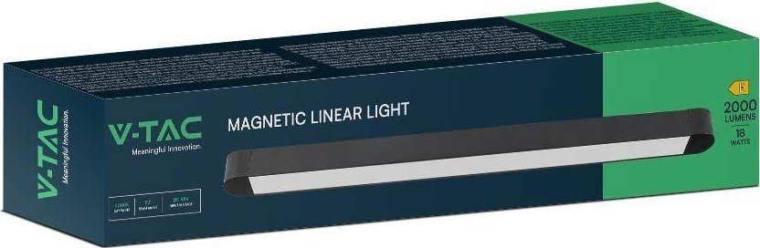 V-TAC Oprawa Szynosystem Magnetyczny 48V V-TAC 18W LED 82st VT-4218 4000K 2000lm 3 Lata Gwarancji