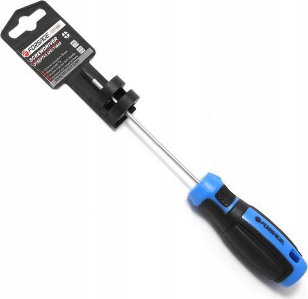 Forsage Śrubokręt krzyżakowy magnesowa PH0x75mm,