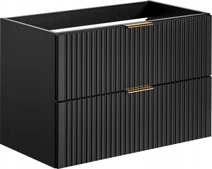 Comad Szafka pod umywalkę, glamour, Adel, 80x46x57 cm, czarny, mat
