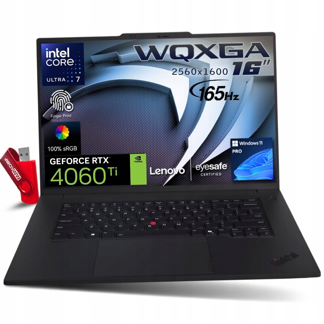 Laptop Lenovo Laptop ThinkPad P1 G7 Ultra 32GB 8TB SSD 16" WQXGA RTX DO AutoCAD