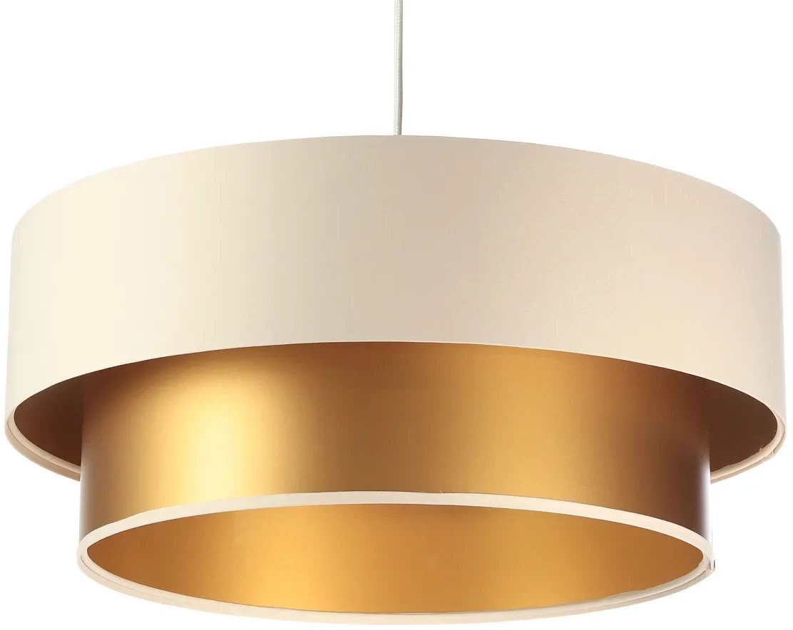 Lampa wisząca DOUBLE CREAM 50 kremowa/złota BPS KONCEPT