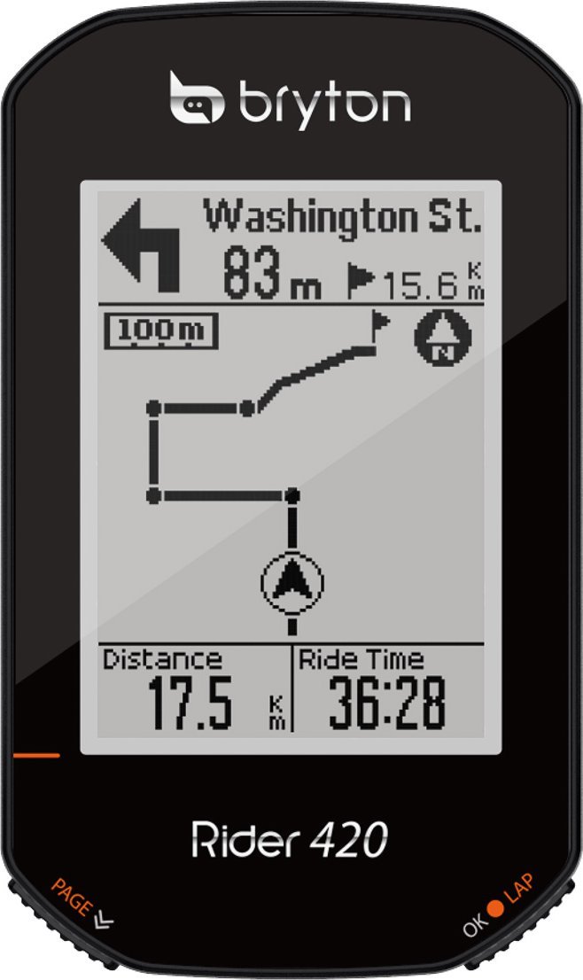 Bryton LICZNIK ROWEROWY GPS BRYTON RIDER 420T CAD+HRM