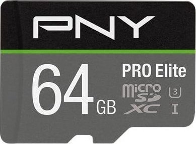 Karta PNY PRO Elite MicroSDXC 64 GB Class 10 UHS-I/U3 A1 V30 (P-SDU64GV31100PRO-GE)