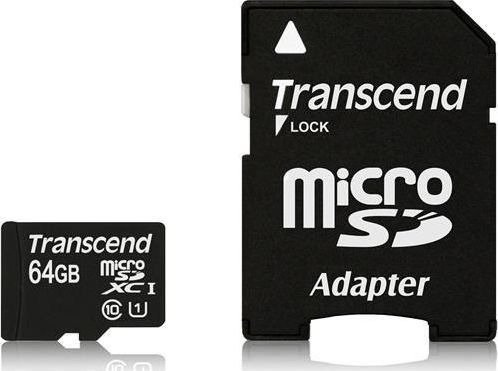 Karta Transcend Premium MicroSDXC 64 GB Class 10 UHS-I/U1 (TS64GUSDU1)