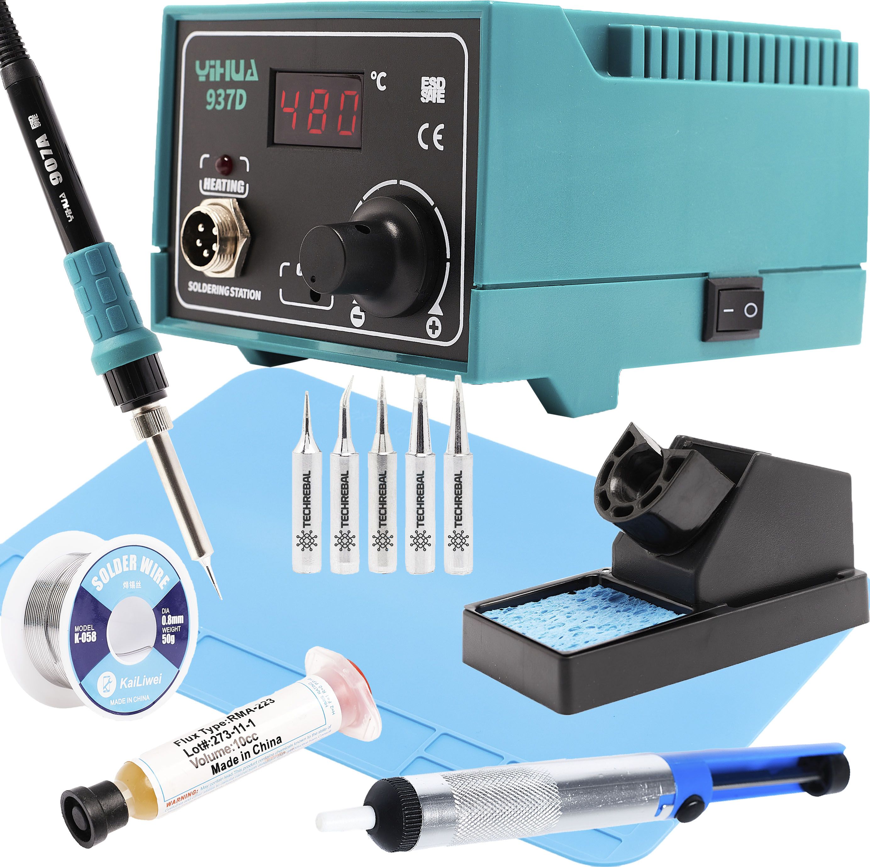 Techrebal Stacja lutownicza YIHUA 937D +KIT23