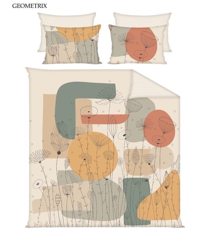BED COV SET Geometrix COTTON 200x220CM