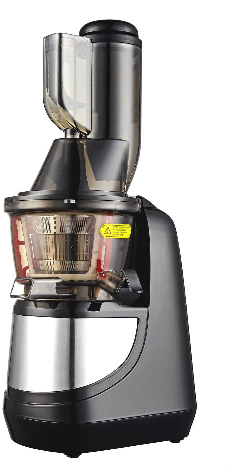 Wyciskarka wolnoobrotowa Germin Wyciskarka slowowyciskająca GRASS do owoców warzyw duża sokowirówka 2w1 3 sita