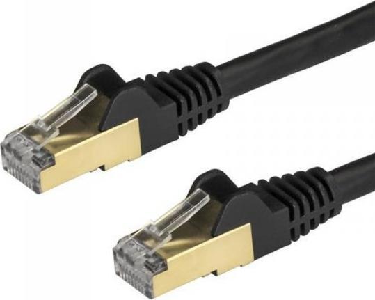 StarTech STARTECH.COM 1,5m CAT6a-Kabel - schwarz - RJ45-Ethernet Kabel - snagless - Kupfer - LAN - STP - 10Gb - 6ASPAT150CMBK