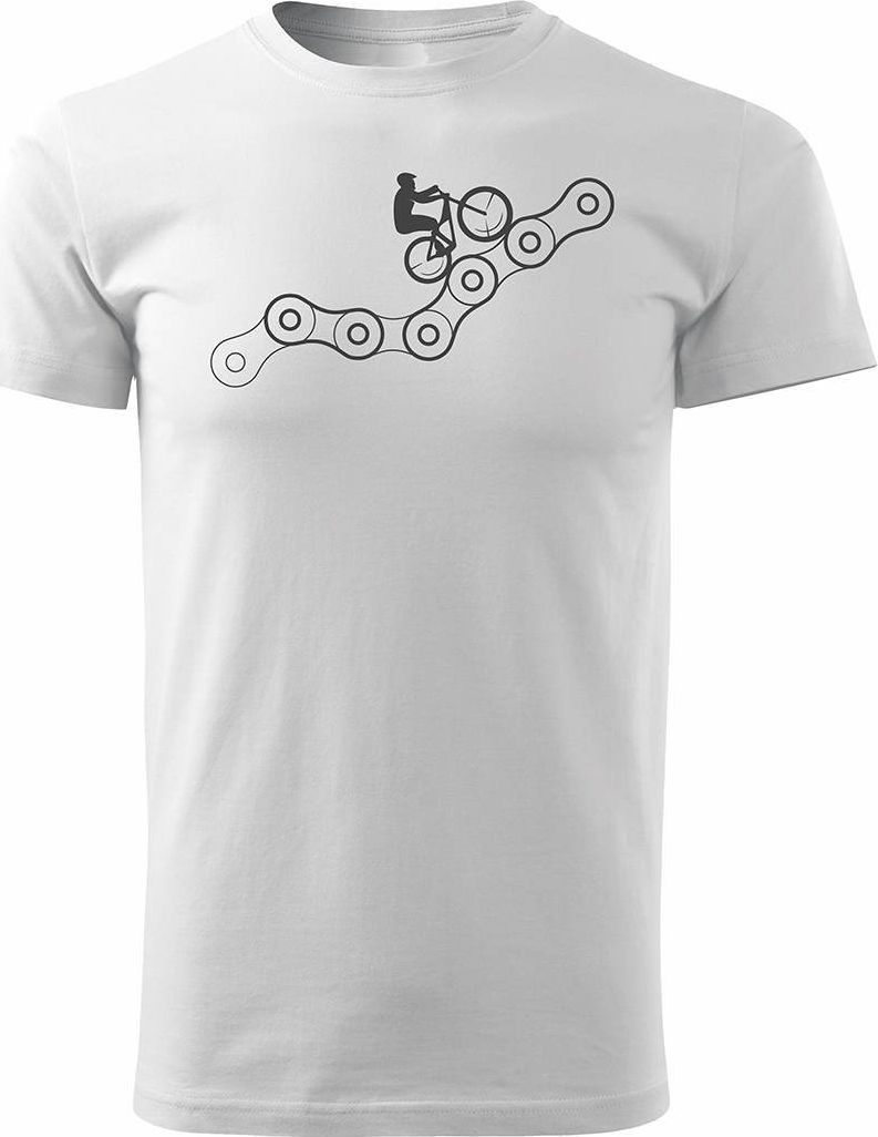 Topslang Koszulka rowerowa na rower z rowerem górskim MTB męska biała REGULAR XL