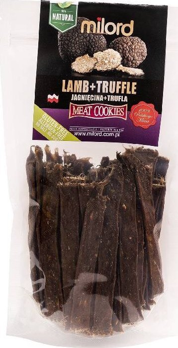 Przysmak dla psa Milord jagnięcina z truflami paski 70 g