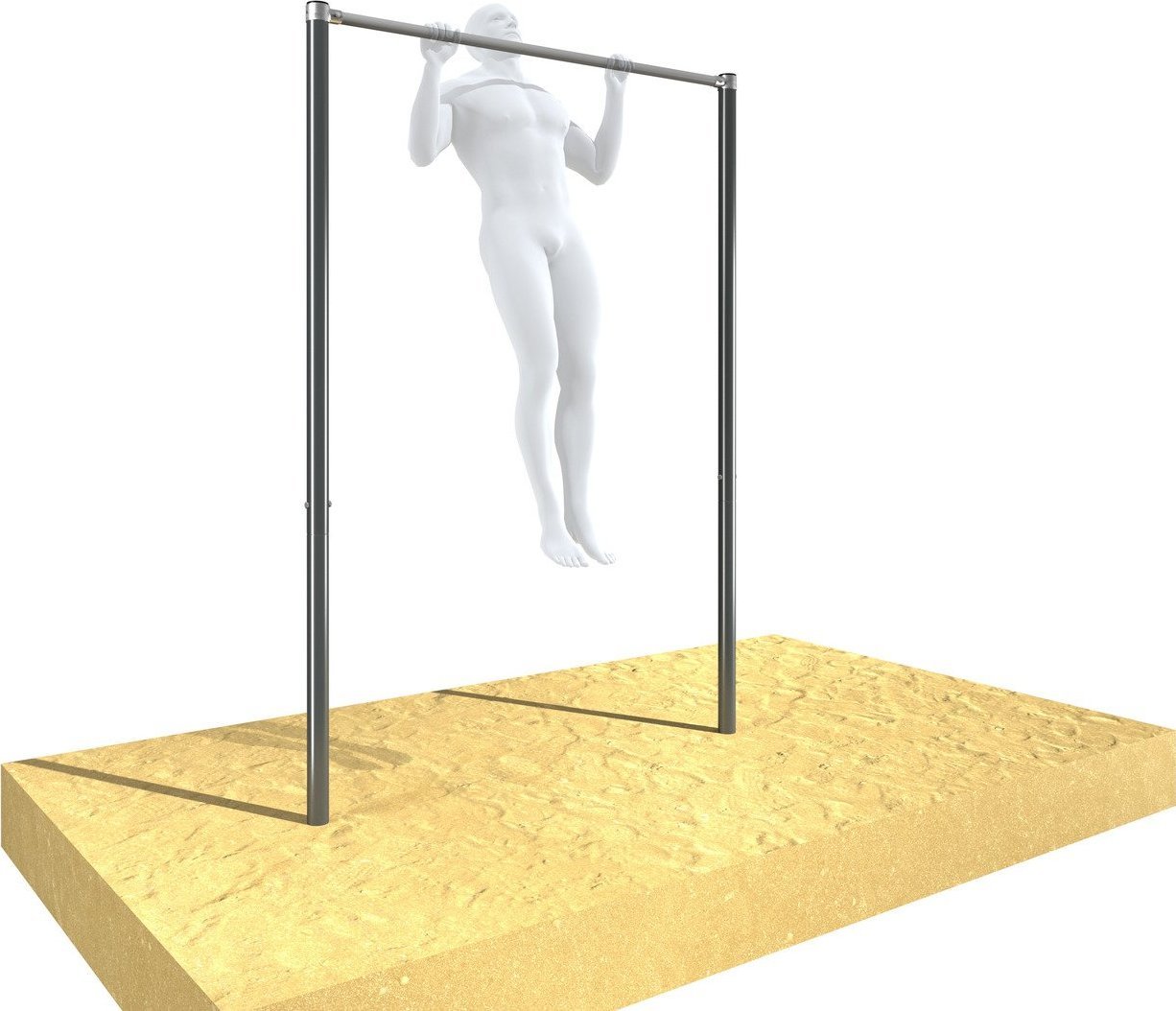 UnderFit Poręcz Drążek ogrodowy do podciągania OCYNK Street workout UNDERFIT UF9879