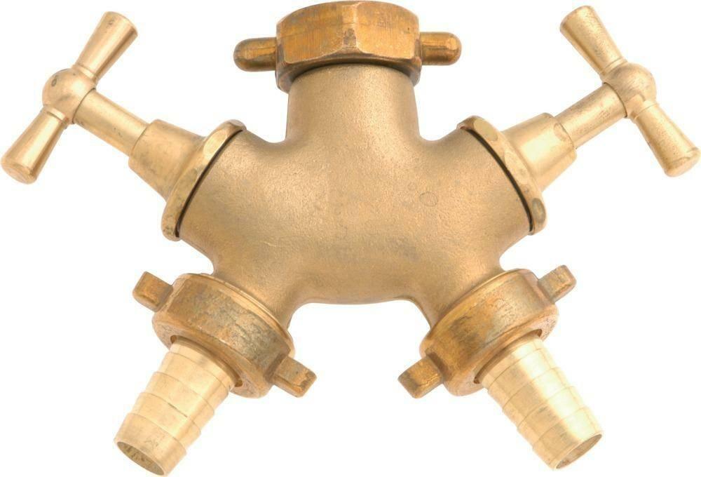 GEKA Zawor 2-drozny GEKA mosiadz, z nakretka zlaczkowa G3/4" 2x13mm tulejka SB