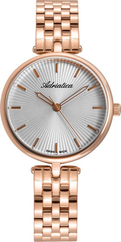 Zegarek Adriatica Zegarek damski Adriatica A3743.9117Q różowe złoto