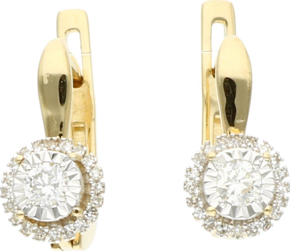 Rosanto Złote kolczyki z brylantami 585 14k