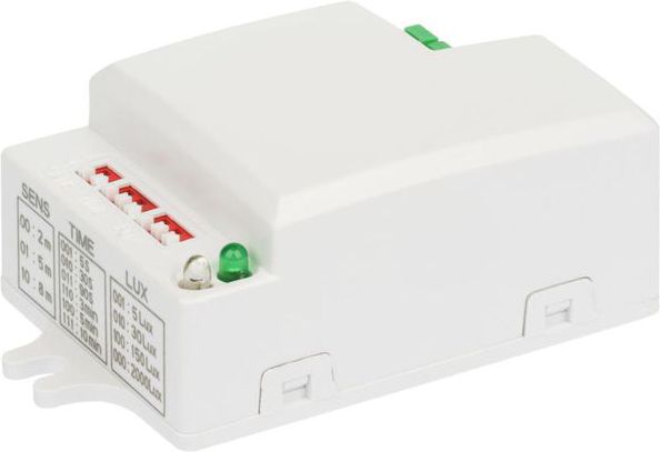 Orno Czujnik ruchu mikrofalowy z regulacją zworkową 5,8GHz 500W 180/360° 5-200lx biały (OR-CR-229)