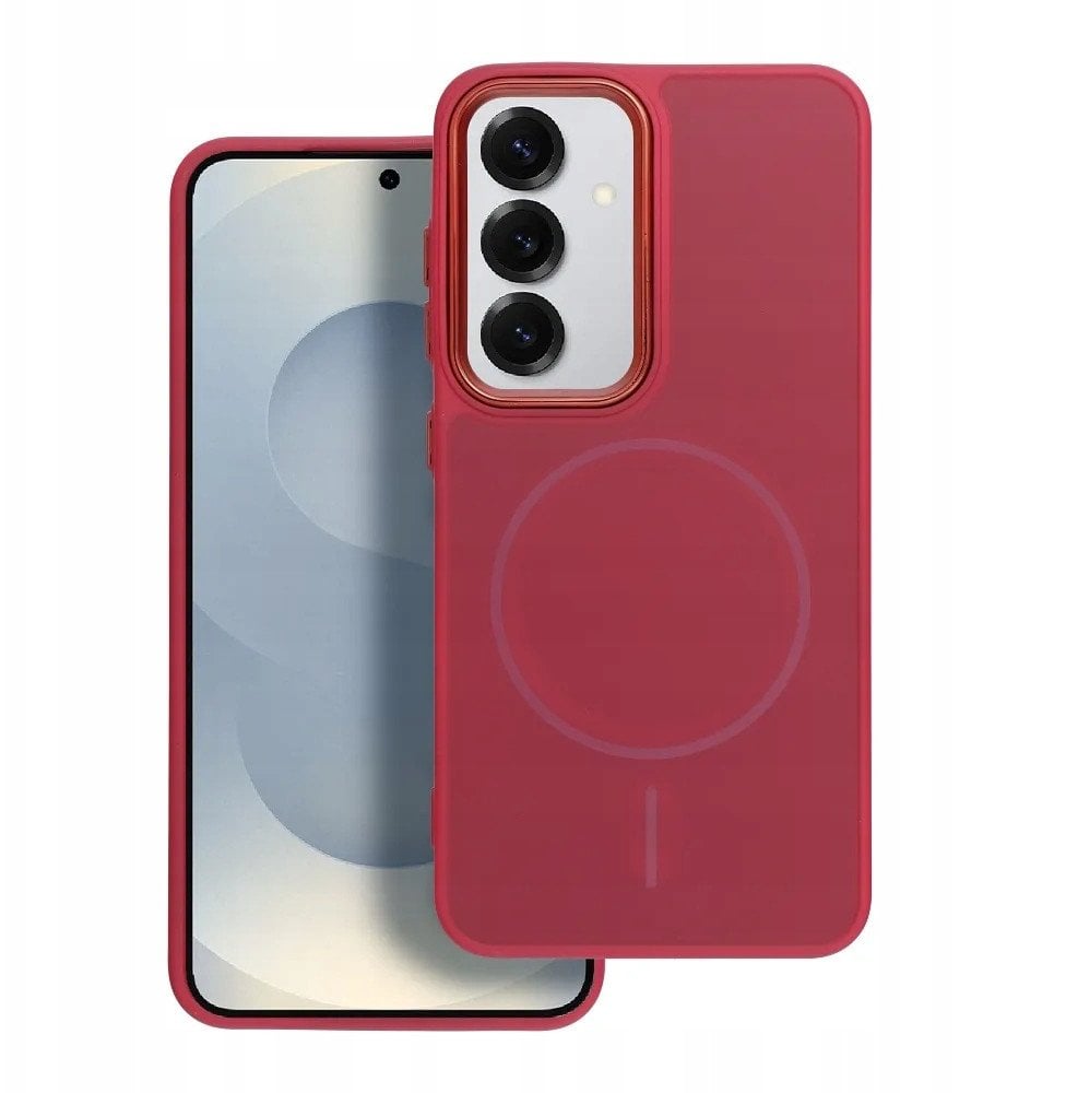 Futerał FRAME MAG COVER kompatybilny z MagSafe do SAMSUNG S25 PLUS magenta