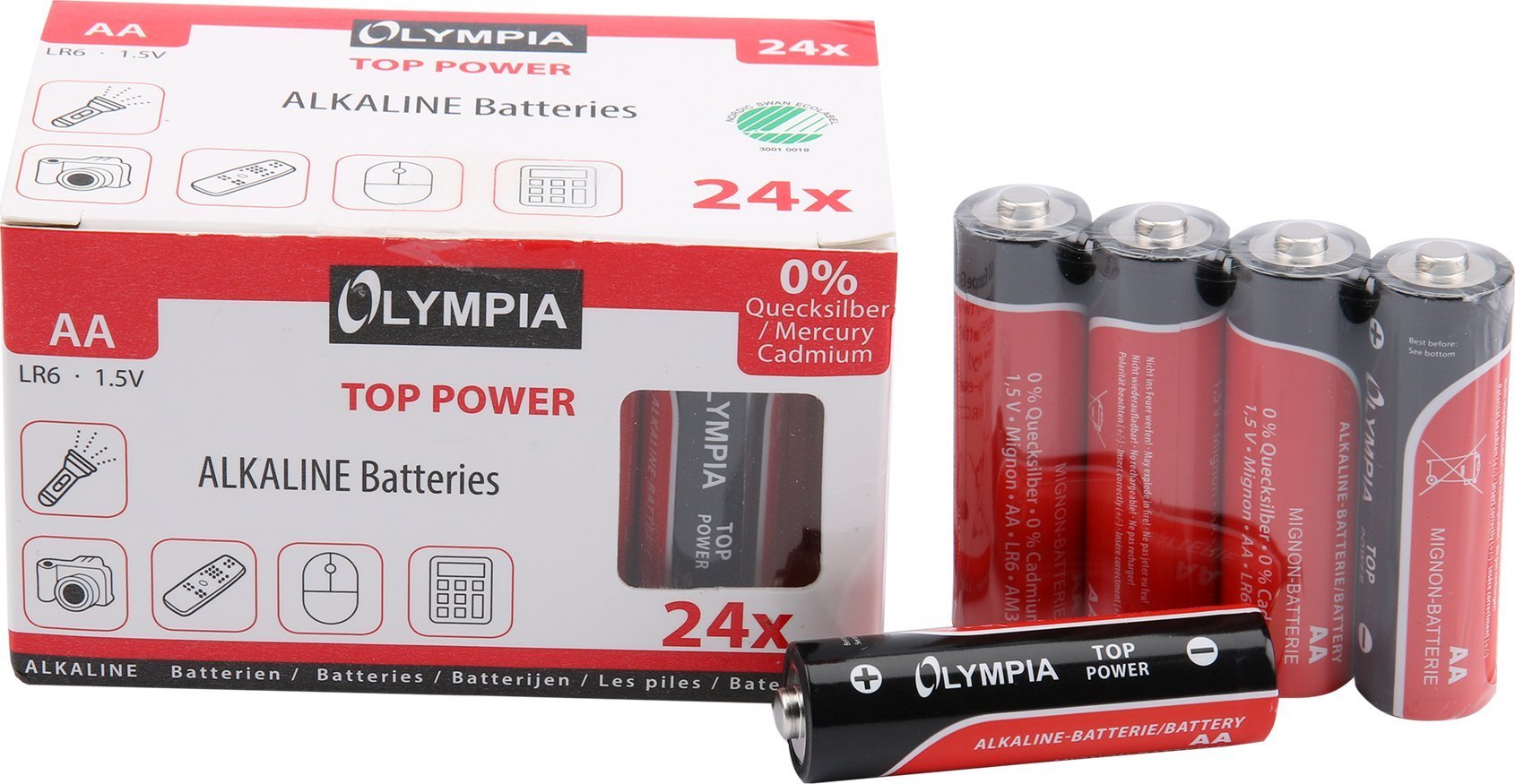 Olympia Alkaline Baterie AA 24 sztuk