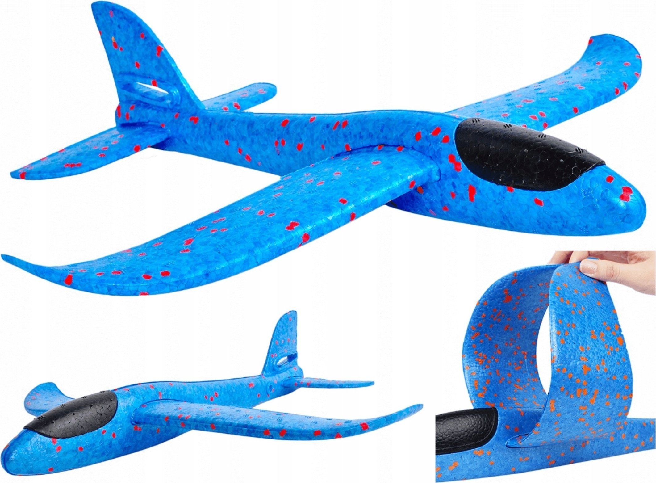 PrzydaSie Samolot Styropianowy Szybowiec Rzutka Duży 47Cm