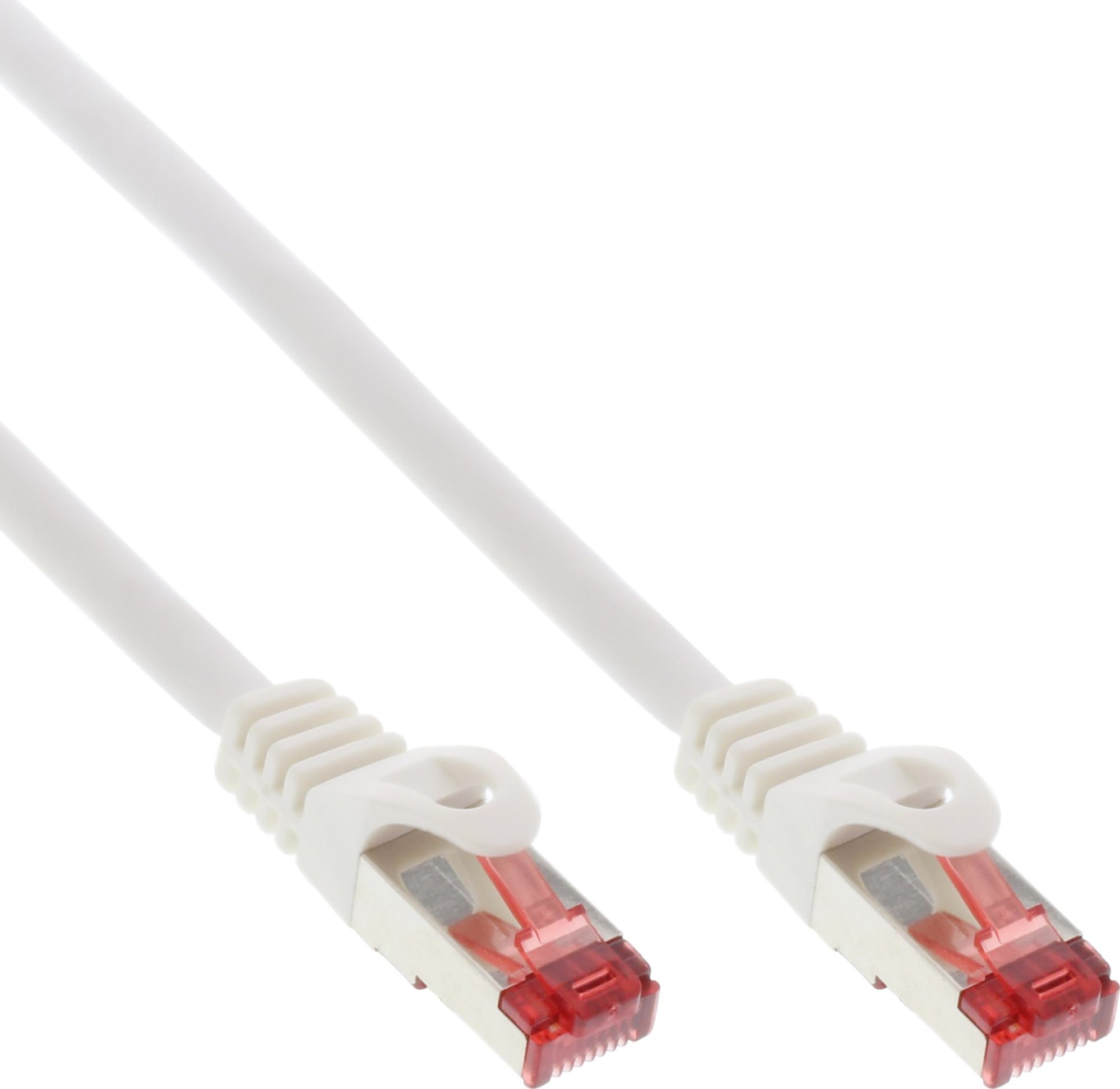 InLine 70pcs. Bulk-Pack InLine® Patch cable, S/FTP (PiMf), Cat.6, 250MHz, PVC, CCA, white, 1m