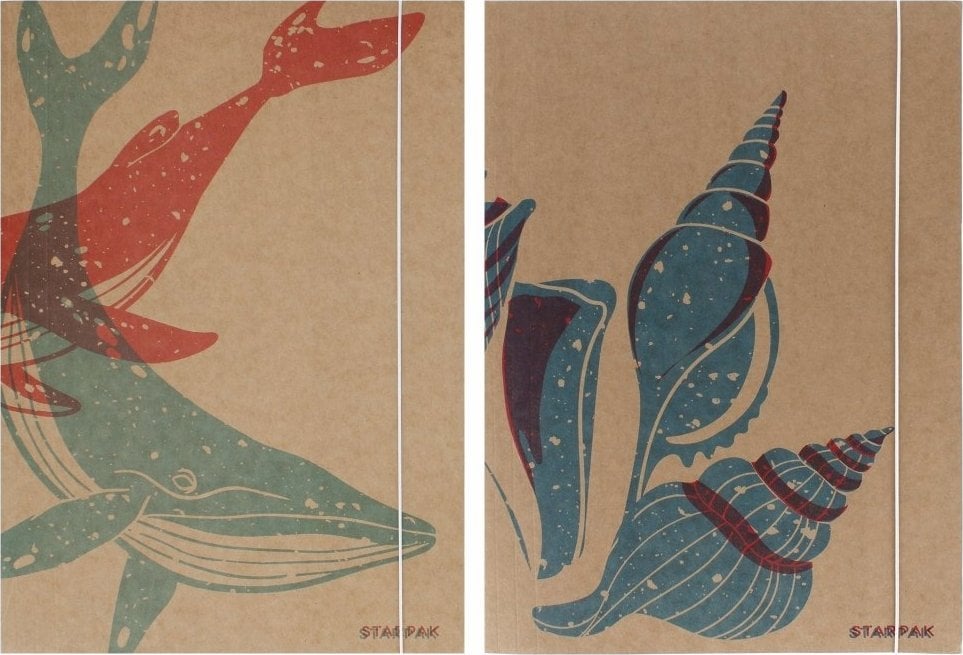 Starpak TECZKA Z GUMKA PAP A4 ECO* SEA KOL STK FOL10/100