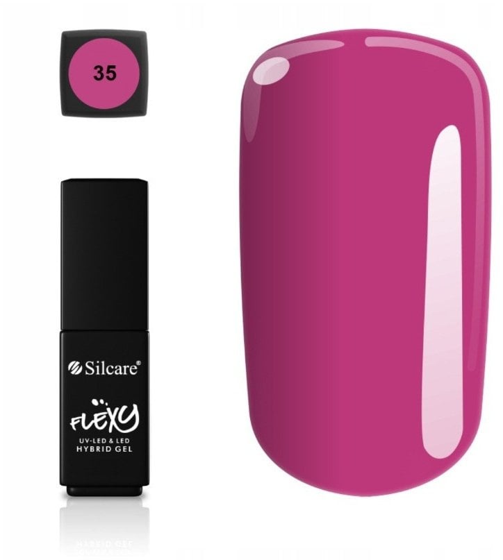 Silcare Flexy Hybrid Gel Malinowy Aksamit lakier hybrydowy 35 4.5g