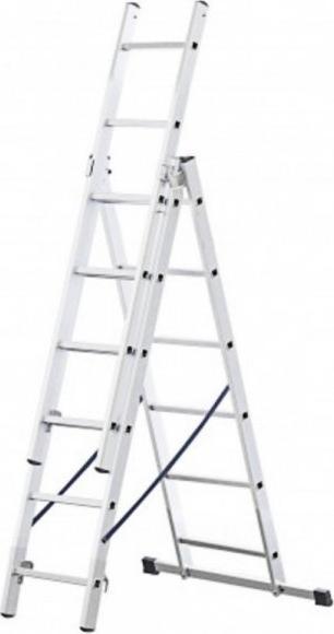 Braket DRABINA ALUMINIOWA 3-ELEMENTOWA EASY 297CM 6+6+6 SZCZEBLI