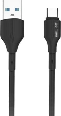 Beline Kabel 25W USB-A/USB-C 1m czarny/black BLNCBC01
