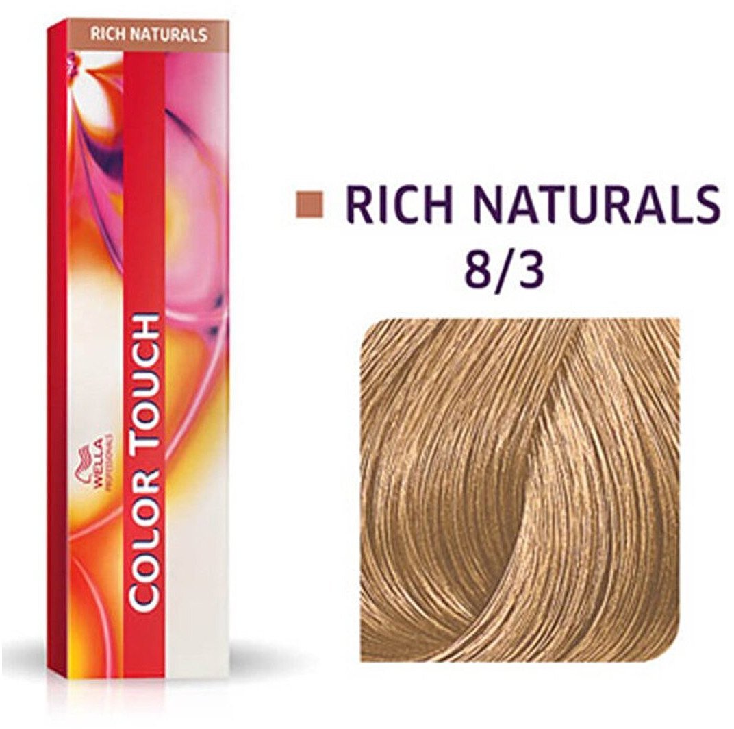Wella Professionals Wella Professionals, Color Touch, Ammonia-Free, Semi-Permanent Hair Dye, 8/3 Golden Light Blonde, 60 ml For Women