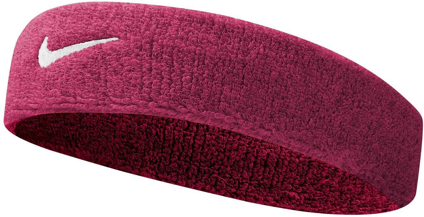 Nike Opaska Swoosh Headband Vivid Pink/white