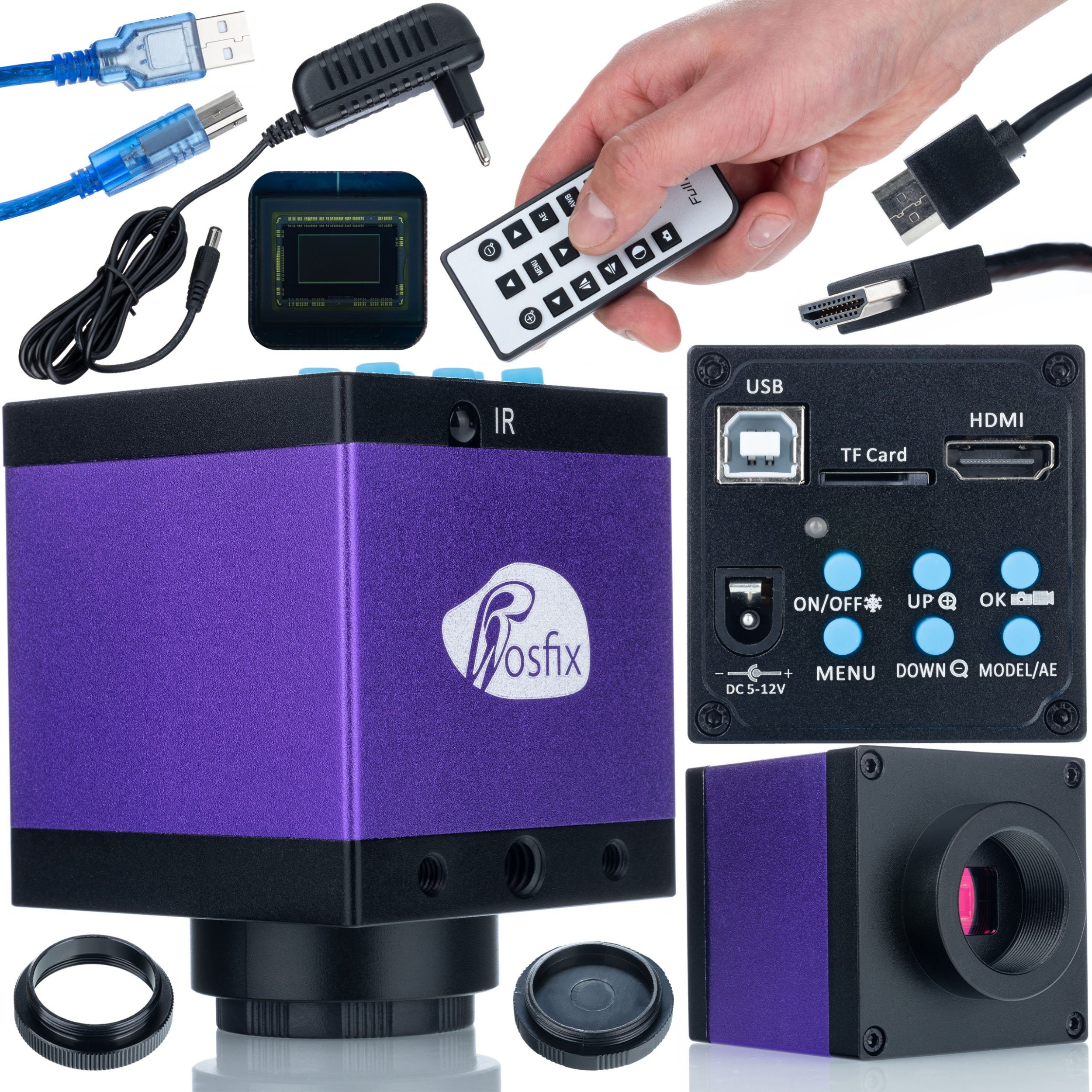 Kamera cyfrowa Rosfix KAMERA DO MIKROSKOPU STEREOSKOPOWEGO CYFROWEGO C-MOUNT CMOS PANASONIC HDMI