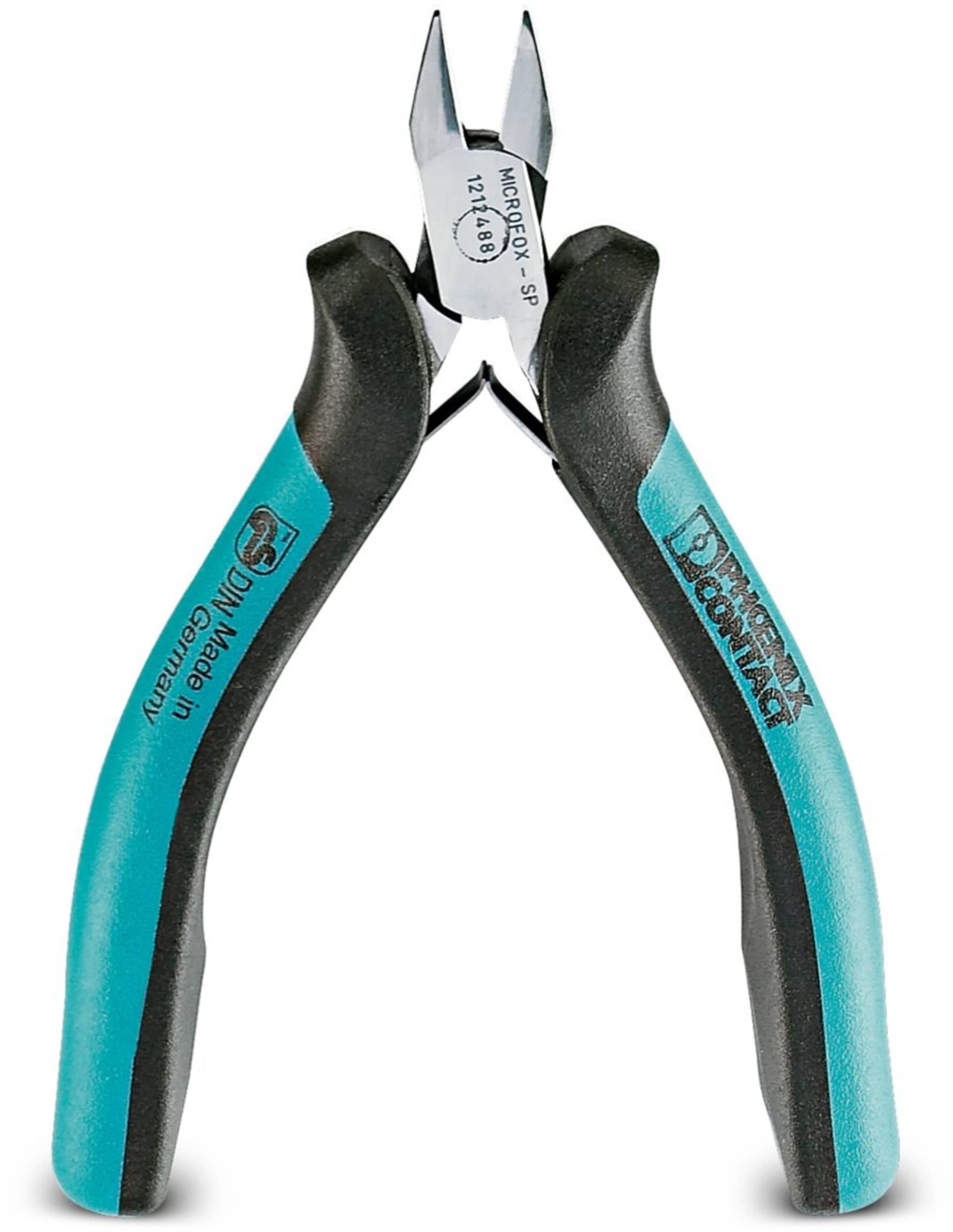 Phoenix Contact Szczypce tnące dla elektroników ze sprężyną rozwierającą MICROFOX-SP DB 1212806 z uchwytem do mocowania na prezenterze