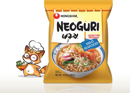 Nongshim Zupa ramyun Neoguri z owocami morza, lekko pikantna 120g - Nongshim uniwersalny