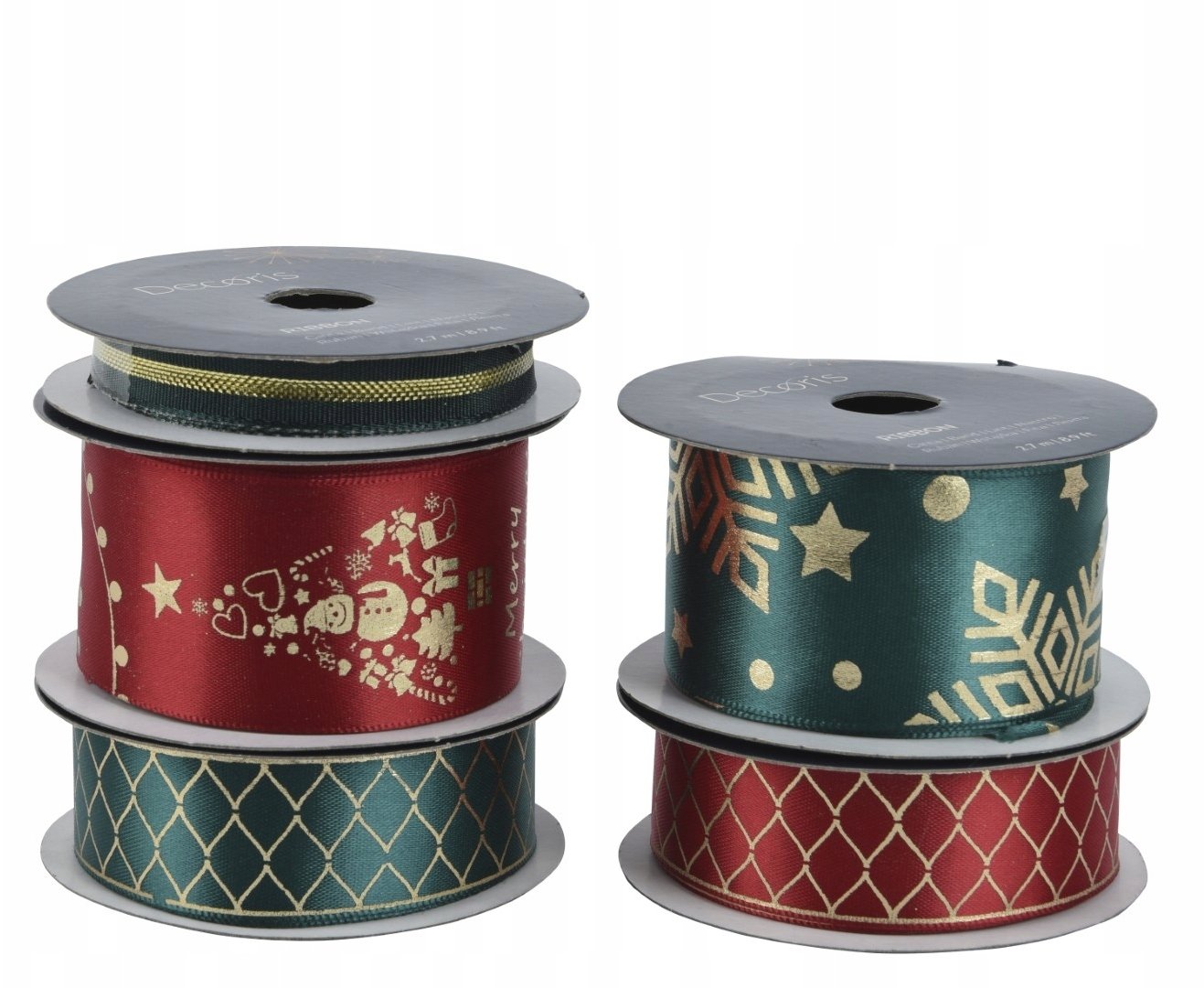 Wstążka ozdobna dekoracyjna świąteczna na prezenty różne rodzaje 200cm 1szt