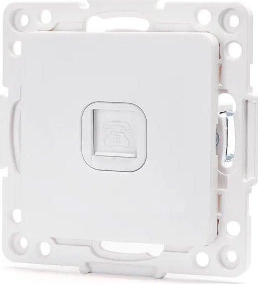 Aigostar Gniazdo telefoniczne pojedyncze typu niemieckiego/francuskiego Gniazdo telefoniczne pojedyncze typu niemieckiego/francuskiego