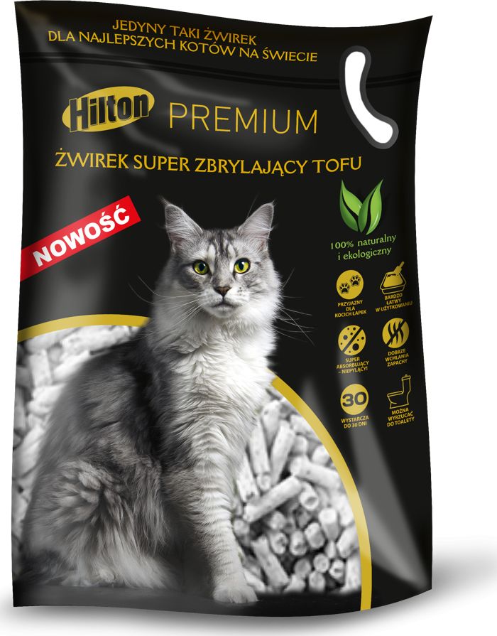 Żwirek dla kota Hilton Tofu Super Naturalny