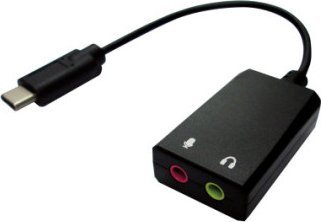 Adapter AV Value VALUE Adapter USB typu C - 2x 3,5 mm audio, męski/żeński, 0,13 m