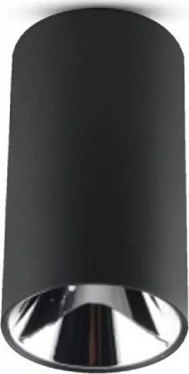 Lampa sufitowa V-TAC Oprawa Sufitowa V-TAC GU10 Okrągła Natynkowa Tuba Czarny+Ciemny Chrom 80x140mm VT-882 3 Lata Gwarancji