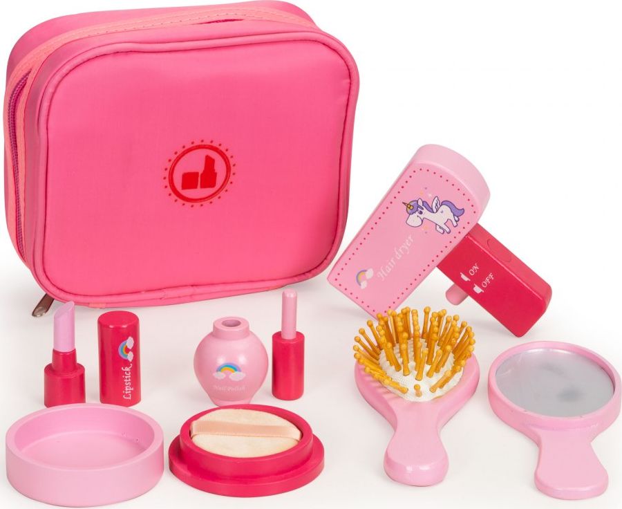 Ecotoys Zestaw piękności kosmetyczka 6 akcesoriów beauty