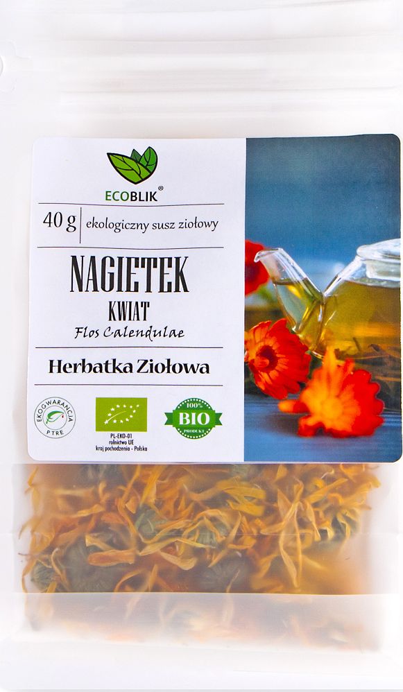 Ecoblik Nagietek Kwiat 40G Ecoblik Herbatka Ziołowa Ekologiczna Flos Calendulae