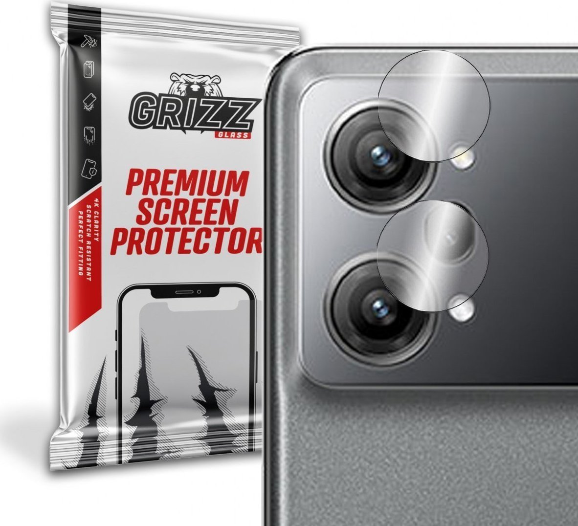 GrizzGlass Szkło hybrydowe na aparat Grizz Oppo K10 Pro