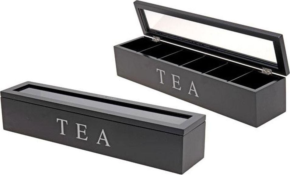 EXCELLENT HOUSWARE Pudełko na herbatę Tea Box, 6 przegródek