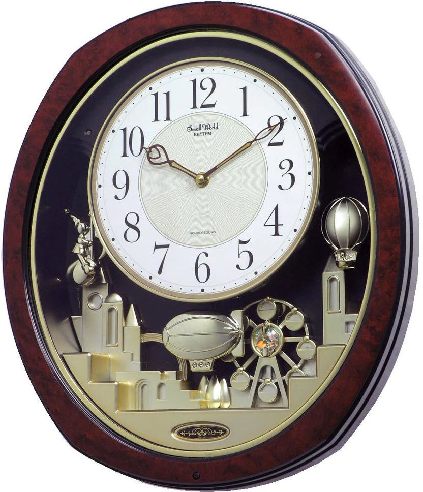 RHYTHM Zegar ścienny 4MH850WU23 melodia wahadłowa 36x41 cm