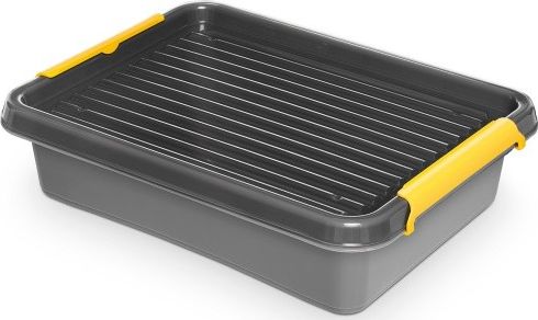 ORPLAST Pojemnik do przechowywania ORPLAST, Solidstore box, 6l, szary