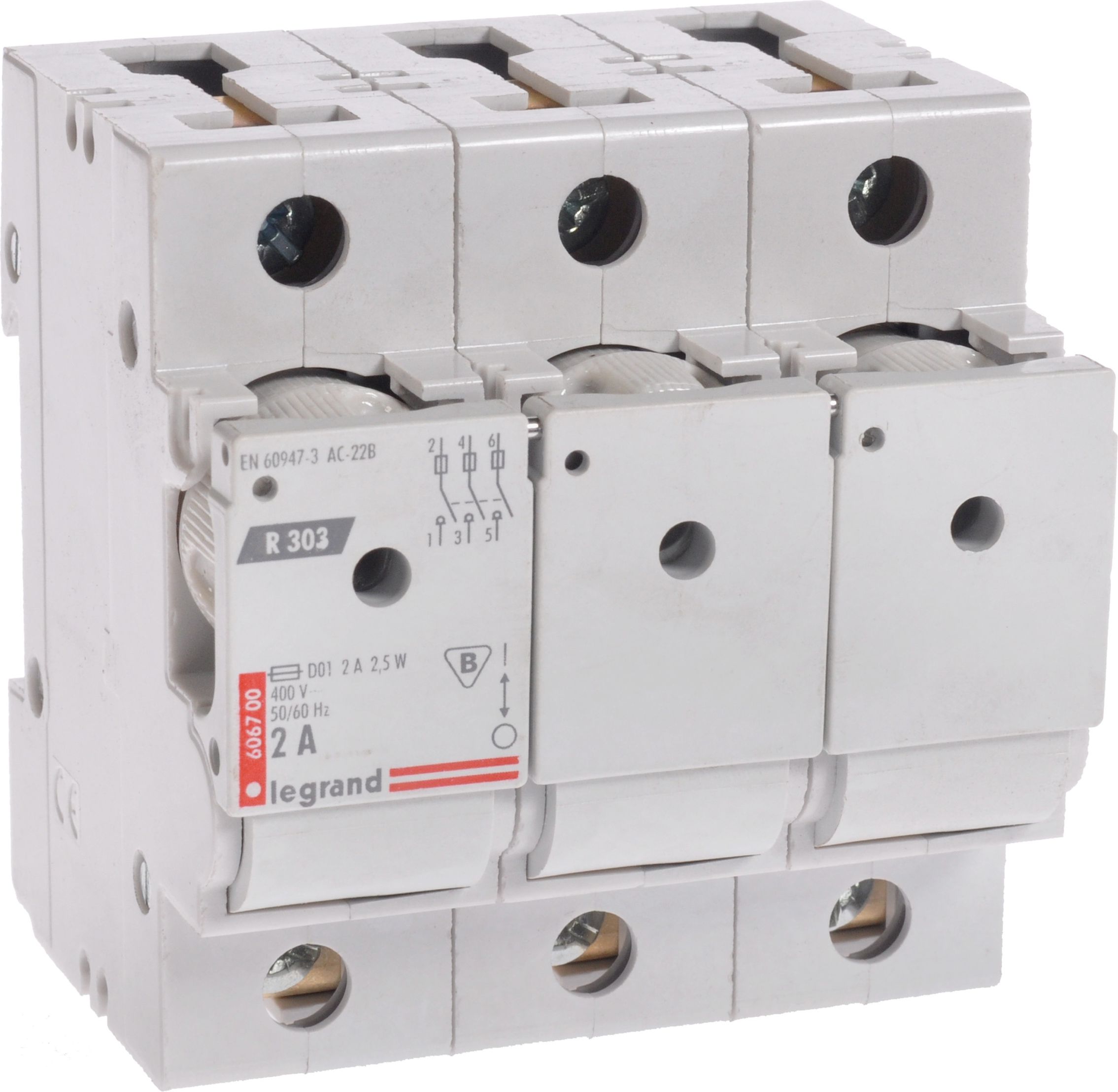 Legrand Rozłącznik bezpiecznikowy 3P 2A D01 R303 (606700)