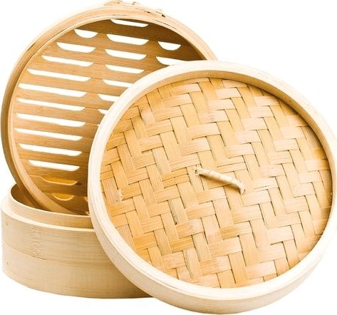 Emro Aziatica Parowar bambusowy okrągły 25 cm - 2 piętrowy