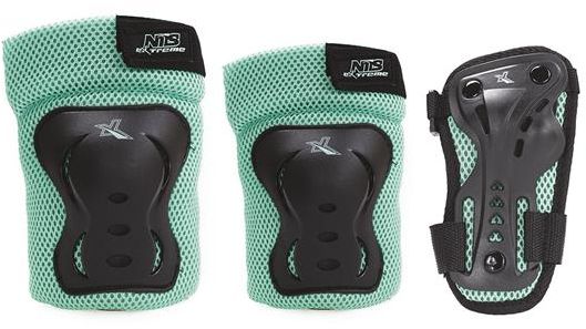 Nils Extreme Zestaw ochraniaczy H706 czarno-miętowy r. L