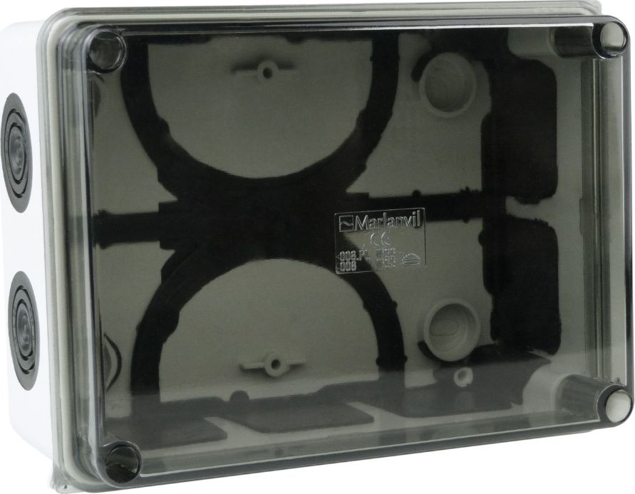 Marlanvil Puszka natynkowa z dławikami wym/wew 150x110x70 mm 10membran IP66 008.PG.K M-L 0776