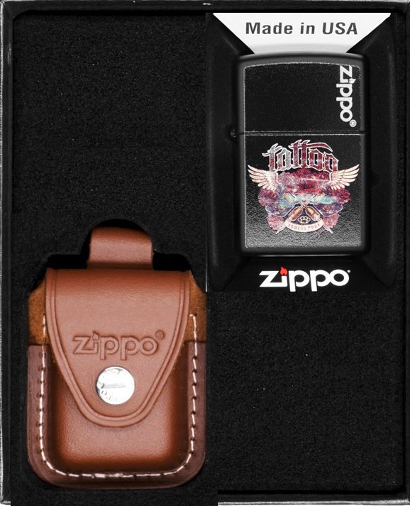 Zestaw ZIPPO Zapalniczka TATTOO Prezentowy No2