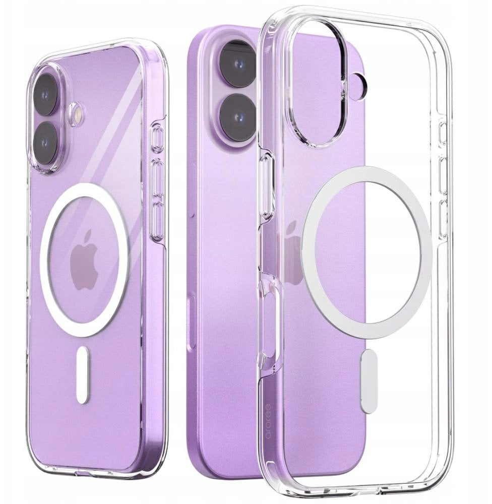 Araree Duple M MagSafe Case for iPhone 17 Transparent