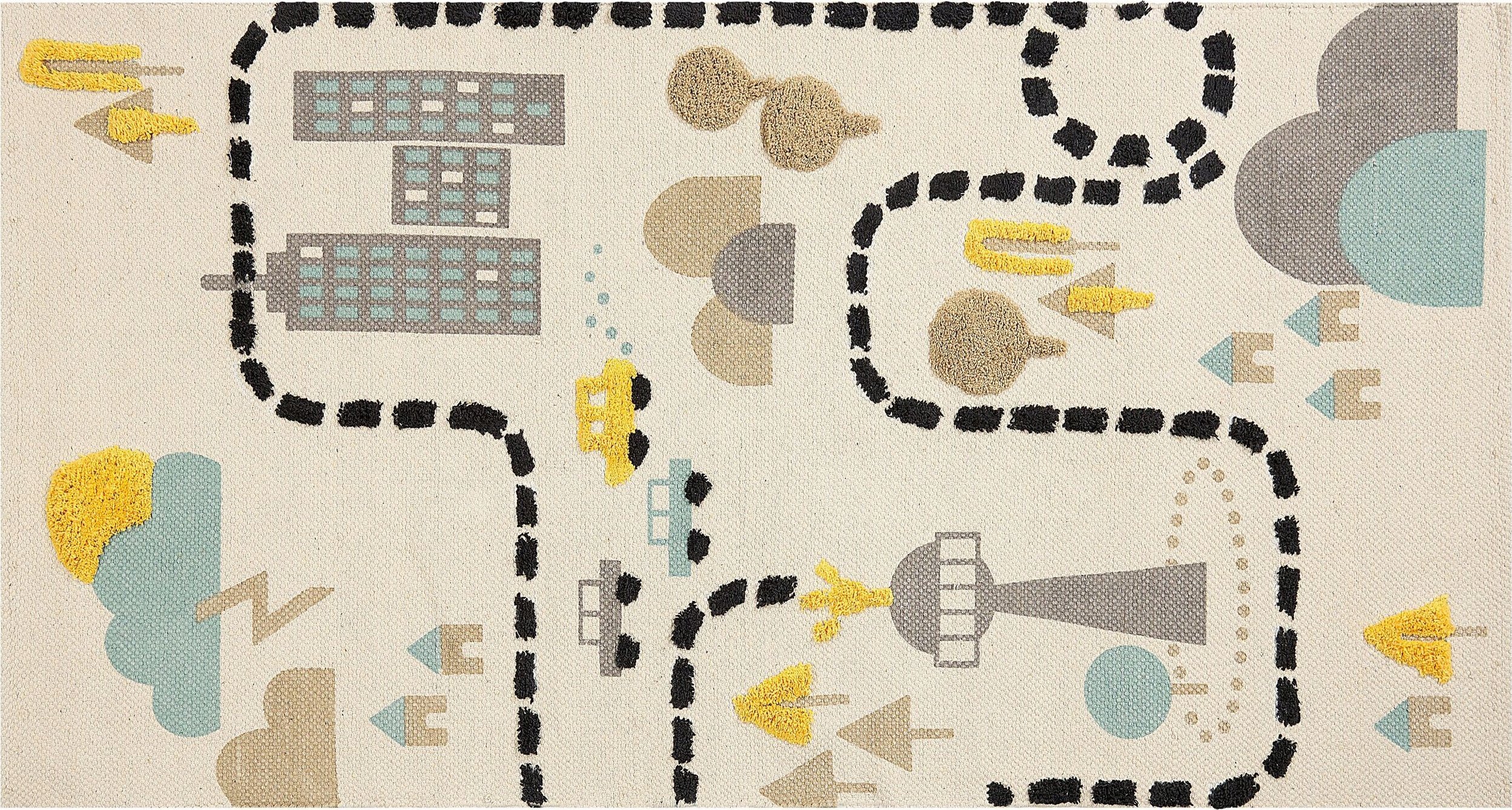 Beliani Dywan dziecięcy bawełniany 80 x 150 cm wielokolorowy SAZAK